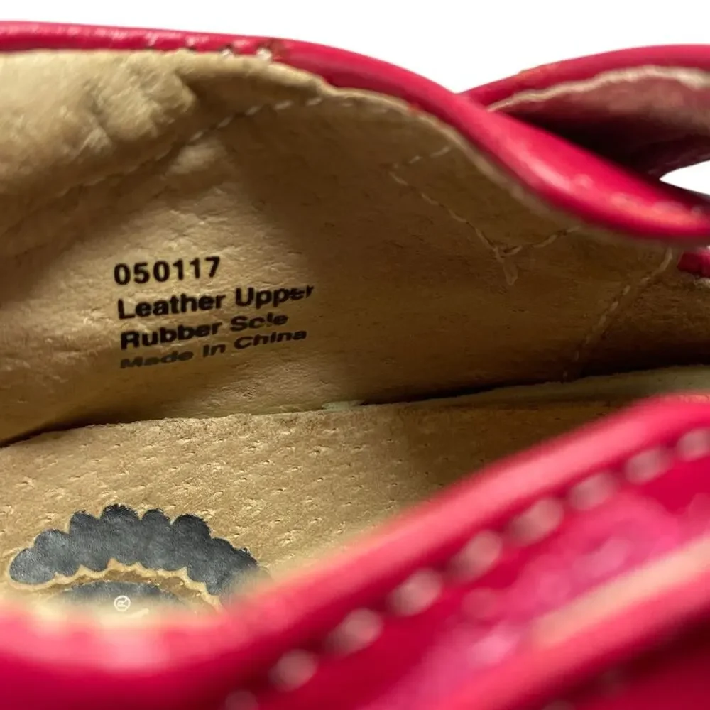 Livie & Luca Pio Pio Pink Leather Bird Mary Jane Shoes Toddler Girl Size 8